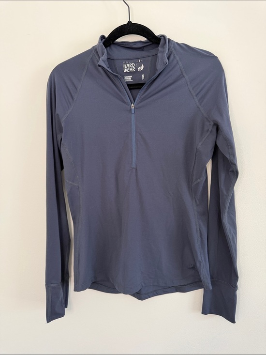 Mountain Hardwear Tops - Mountain Hardwear Women's Long-Sleeve Half-Zip Top Dark Slate Blue Small